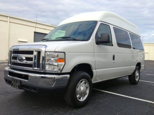 2012 ford e150 handicapped raised roof wheelchair van-low miles!