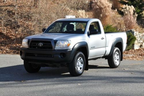 08 toyota tacoma 4x4 standard cab pickup 2-door no reserve one owner clea carfax