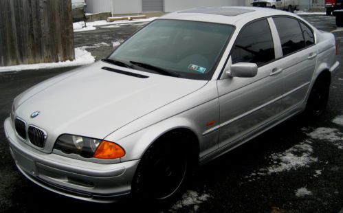 1999 328i,silver/black,auto,moonroof,138k,6cyl,18&#034; asa wheels,new brakes,runsexc