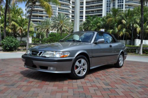 2003 saab 9-3 se,florida car,2 owners,power top,low mile,warranty,mint,new tires
