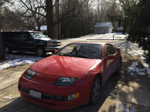 1990 nissan 300zx n/a red 5 speed manual fast and fun bloomington illinois