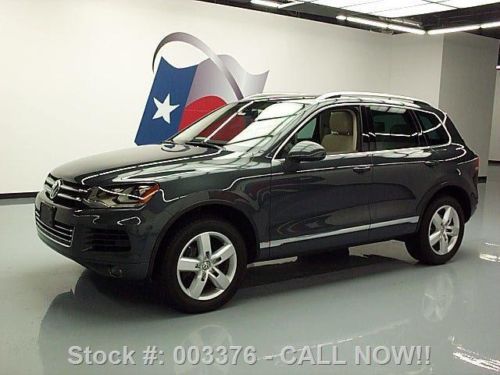 2012 volkswagen touareg vr6 lux awd pano roof nav 50k texas direct auto
