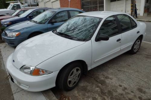 White 2001 chevy cavalier with bi-fuel (gasoline and cng) capabilities