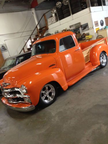 1955  chevy pick up,  first series , big block  .street rod!! woody!!!!