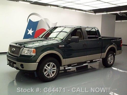2007 ford f-150 lariat crew 5.4l v8 4x4 htd leather 67k texas direct auto
