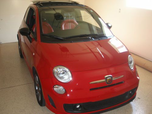 Fiat abarth 2012 red   as new one lady owner
