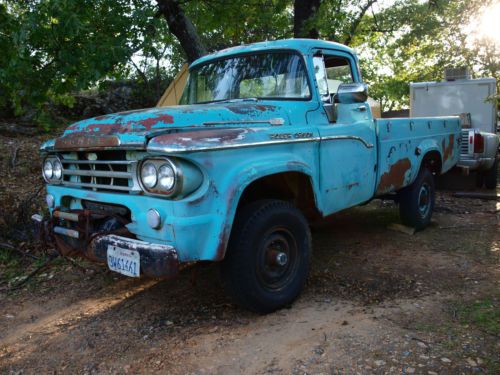 1959 dodge power wagon 4x4 rare big window sweptline bed 440 v8