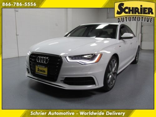 12 audi a6 prestige quattro supercharged white blind spot monitor sport package