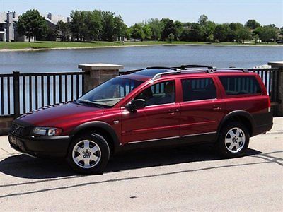 2003 volvo xc70 cross country awd wagon 1-owner red w/beige lthr lded w/ options