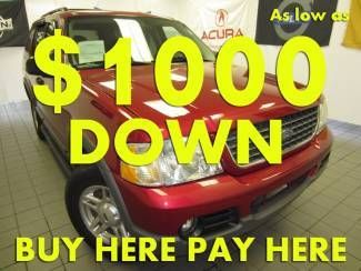 2003(03) ford explorer xlt power driver seat! beautiful red! must see! save big!
