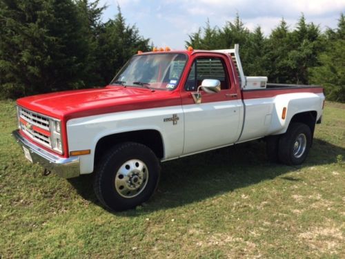 1987 chevrolet v30 k30 1 ton dually 4x4 efi 454,400 auto silverado in texas