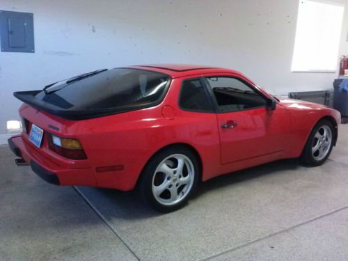 1987 porche 944 red/black combo garage kept gem-never smoked in  updated wheels
