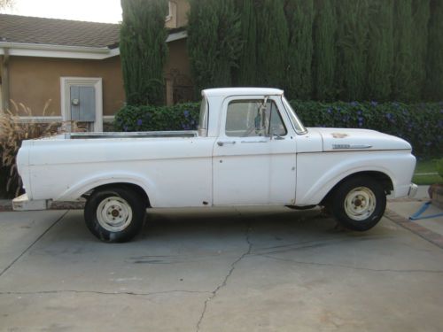 1961 ford f100 unibody truck * big back window * short bed custom cab no reserve