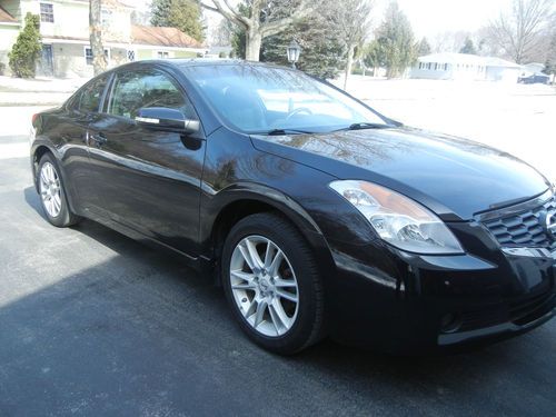 2008 nissan altima 6 cyl 2 door coupe,, black, black leather, 67k miles