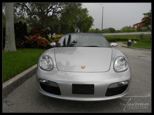 08 boxster sea blue leather convertible 1 owner carfax power seating pkg fl