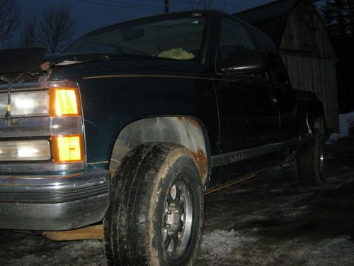 1996 chevrolet k1500 4x4 silverado extended cab pickup  2-door 6.5l 4x4