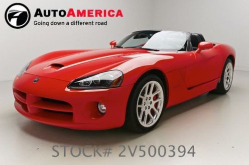 2005 dodge viper srt10 17k low miles am/fm cd player keyless start clean carfax