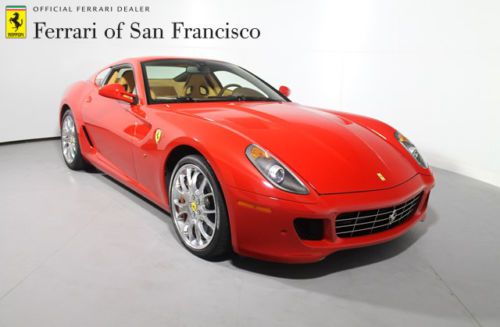599 gtb f1 ferrari approved certified eligible only 10k miles rosso corsa beige