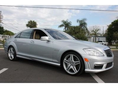 2011 mb s63 amg rear seat pkg rear dvd panorama roof nightview 20" wheels cpo