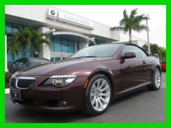 10 certified barbera red 4.8l v8 650-i convertible *head-up display *navigation