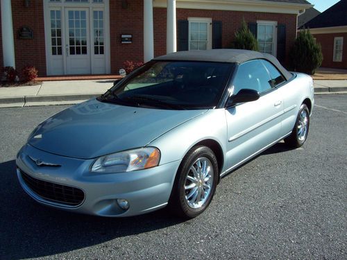 2002 chrysler sebring limited edition convertible