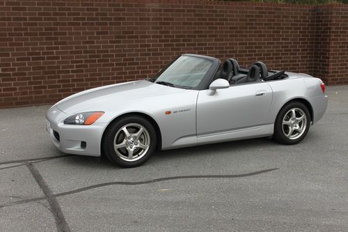 2002 honda s2000 silver/black. low miles, all stock, great condition  no reserve