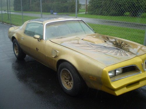 1978 trans am gold edition,(y88), numbers matching w72, phs docs, a/c, automatic
