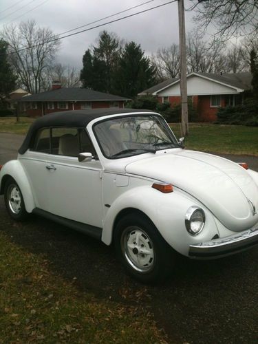 1975 super beetle convertible- just in time to put the top down!