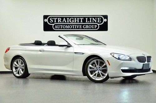 2012 bmw 640i convertible white lux seating low miles