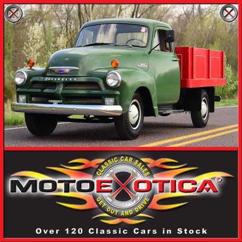 1954 chevrolet 3600 stakebed pickup-last year for this body style-very solid!!!!