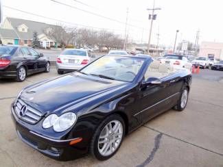 09 convertible black tan leather 1 one owner auto navigation nav v6 heated seat