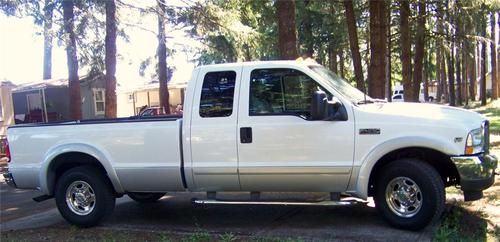 '02 ford f250 hd super cab lariat pick up truck 8 foot bed 1 owner eugene, or.
