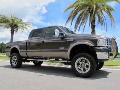 Ford f250 superduty lariat crew cab fx4 4x4 -- one owner!! -- clean carfax!!