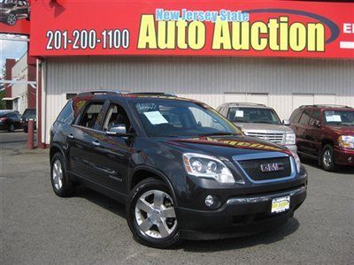 2007 gmc acadia slt-2 leather sunroof navigation dvd carfax certified 1-owner