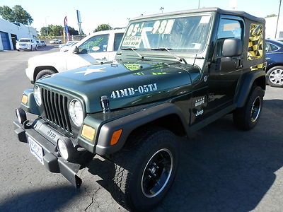 2005 jeep wrangler willys soft top 4x4 w/6spd manual tranny