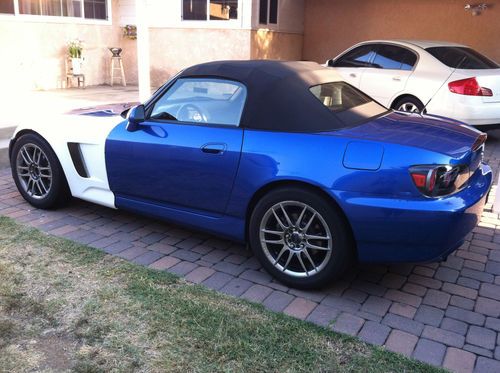 2007 honda s2000 covertible roadster 2 seater sports car laguna blue leather