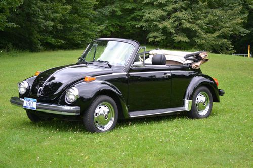 1979 super beetle convertible - tip top shape ! vw bug convertable