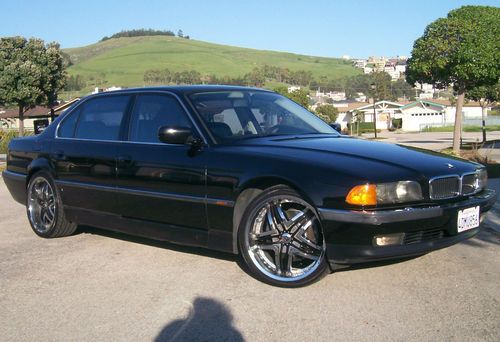 Stunning 98 bmw 750il!  mechanics special! custom rims! new giugiaro rear tires!