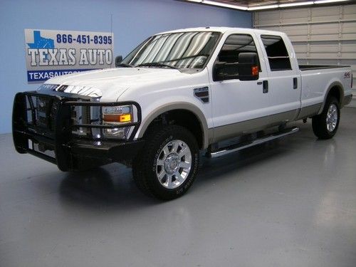 We finance!!!  2008 ford f-250 lariat 4x4 diesel long bed leather tow texas auto