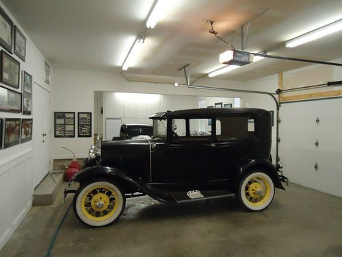 1930 ford model a 2 door sedan two - all original - clear ky title