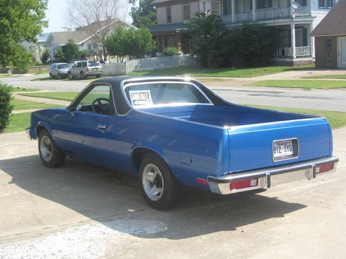 Sell Used 1980 Chevy El Camino Blue Blk Stripes New Blk