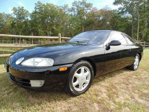 1995 lexus sc 300 black/black impeccably clean well maintained low mileage !!!