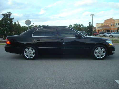 2004 lexus ls430 no reserve, 1 owner, clean carfax, all records. blk on blk