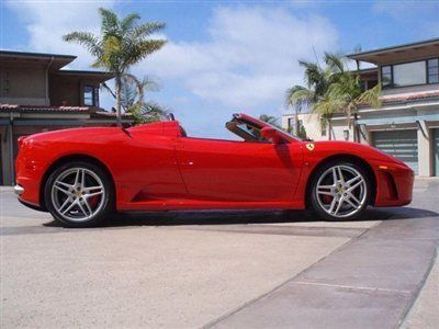 2005 ferrari 430 spider red tan loaded low miles excellent inside &amp; out!