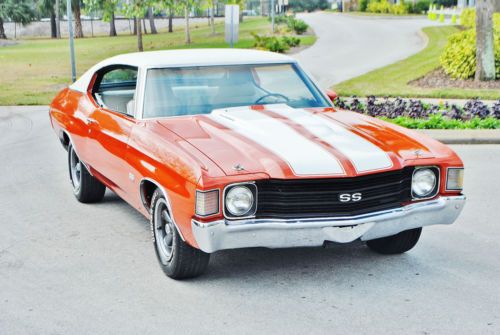 Real deal 454 build sheet 1972 chevrolet chevelle ss auto a/c p.s,p.b stunning