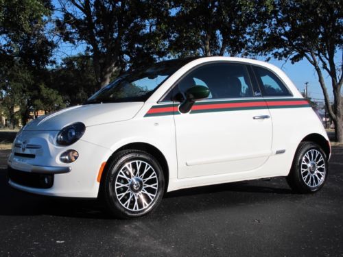 2013 fiat 500 gucci pre-owned lifetime warranty 4k 1 owner used pristine