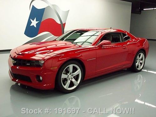 2010 chevy camaro 2ss 6-spd htd leather 20&#034; wheels 19k texas direct auto