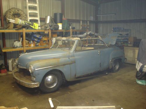Convertible 1949 plymouth special deluxe convertible barn find complete project
