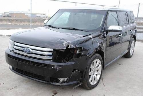 2009 ford flex limited awd damaged salvage loaded low miles runs! back up camera