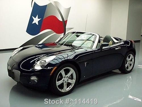 2006 pontiac solstice roadster 5-speed leather only 24k texas direct auto